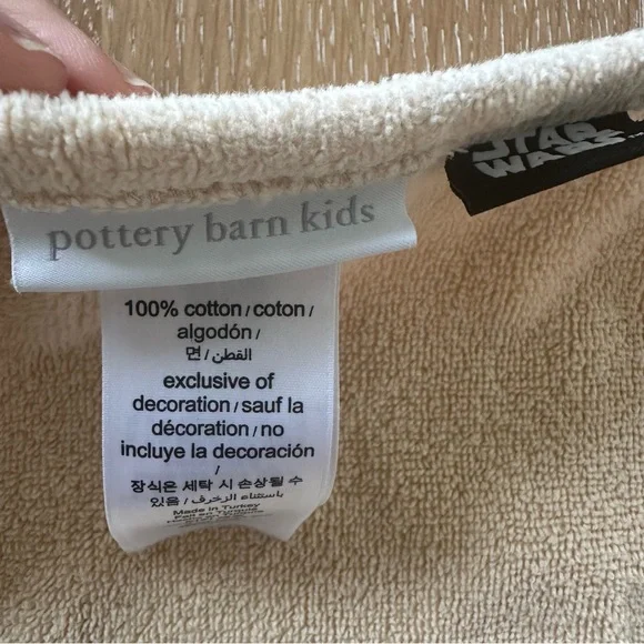 Star Wars Grogu (Baby Yoda) Cream Hooded Baby Blanket - Picture 2 of 3